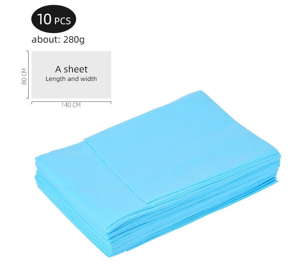 Disposable Waterproof Bed Sheets for PMU & Beauty Salon – 10pcs Disposable Spa Treatment Sheets