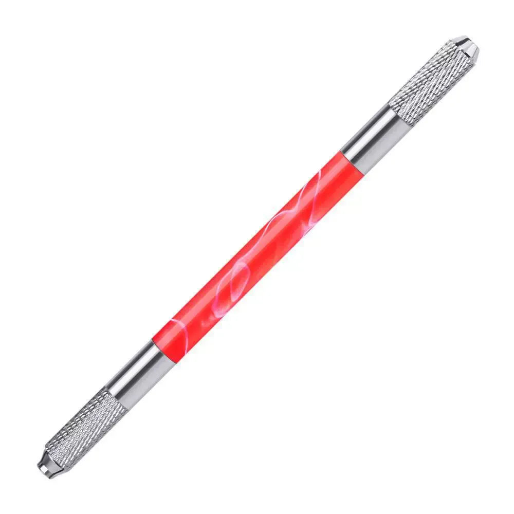 Double-Ended Acrylic Marble Manual PMU Pen – Multifunctional Microblading Blade Holder