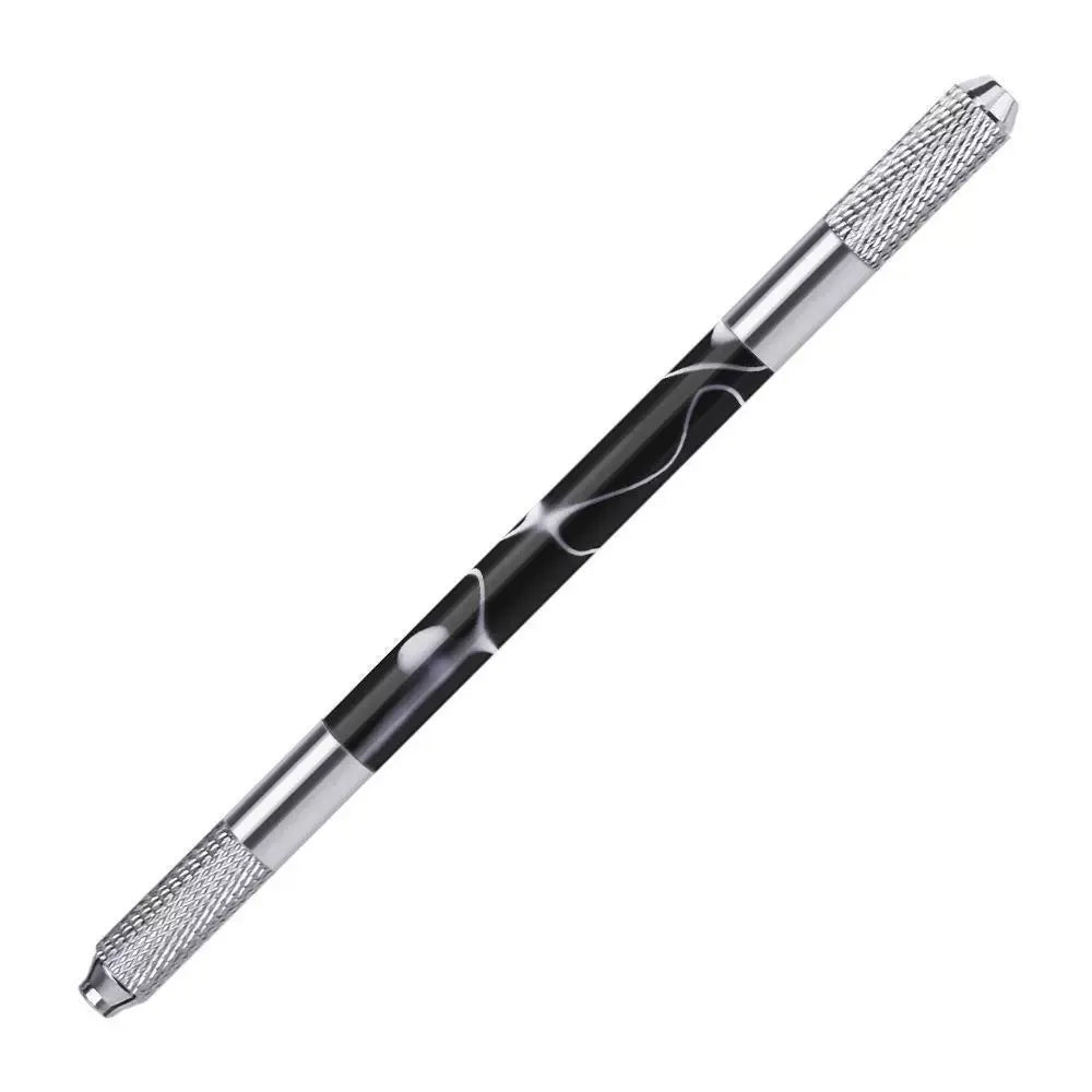 Double-Ended Acrylic Marble Manual PMU Pen – Multifunctional Microblading Blade Holder