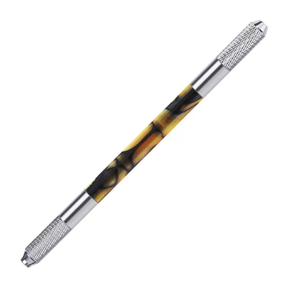 Double-Ended Acrylic Marble Manual PMU Pen – Multifunctional Microblading Blade Holder