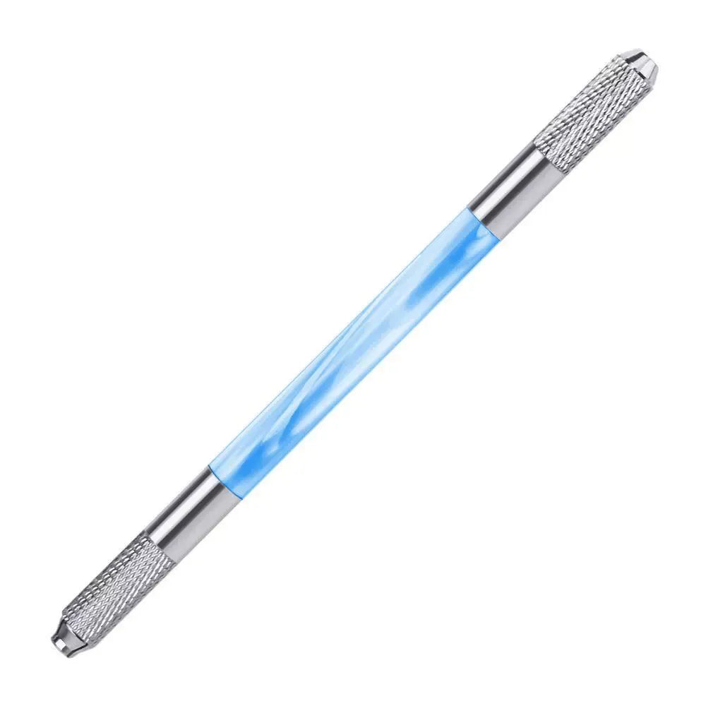Double-Ended Acrylic Marble Manual PMU Pen – Multifunctional Microblading Blade Holder