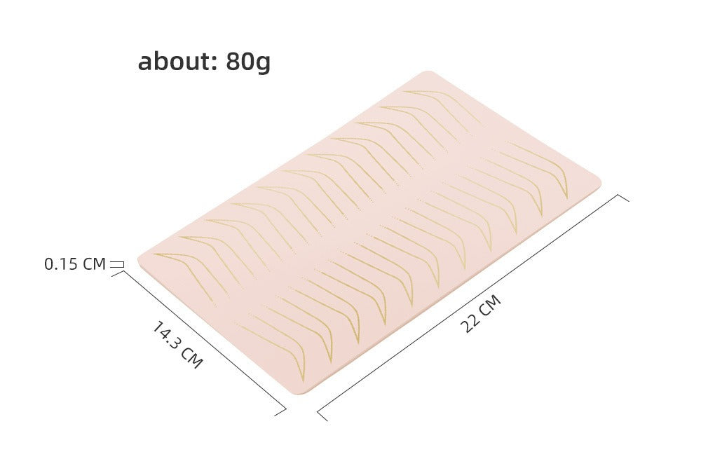 Double-Sided Multi-Functional Silicone PMU Practice Skin – Eyebrow, Lip & Linework Training Pad