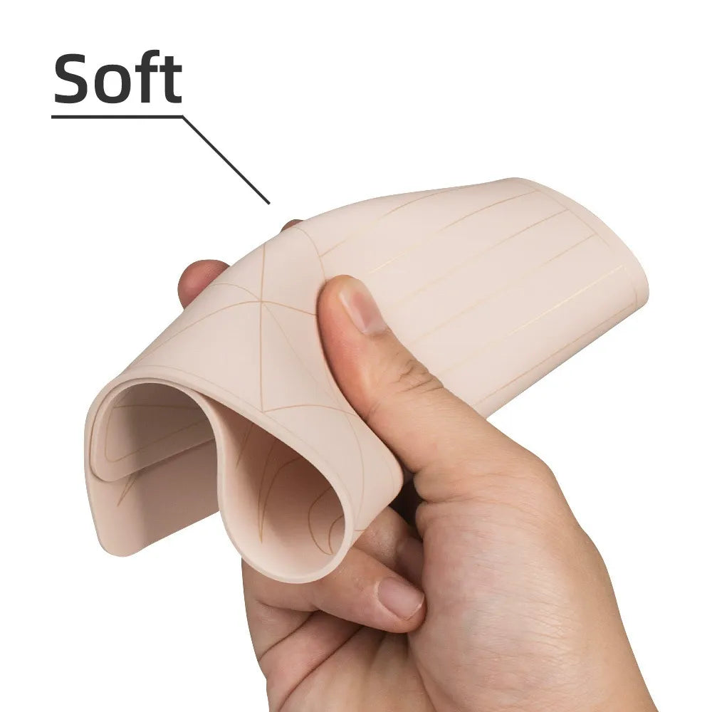 Double-Sided Multi-Functional Silicone PMU Practice Skin – Eyebrow, Lip & Linework Training Pad