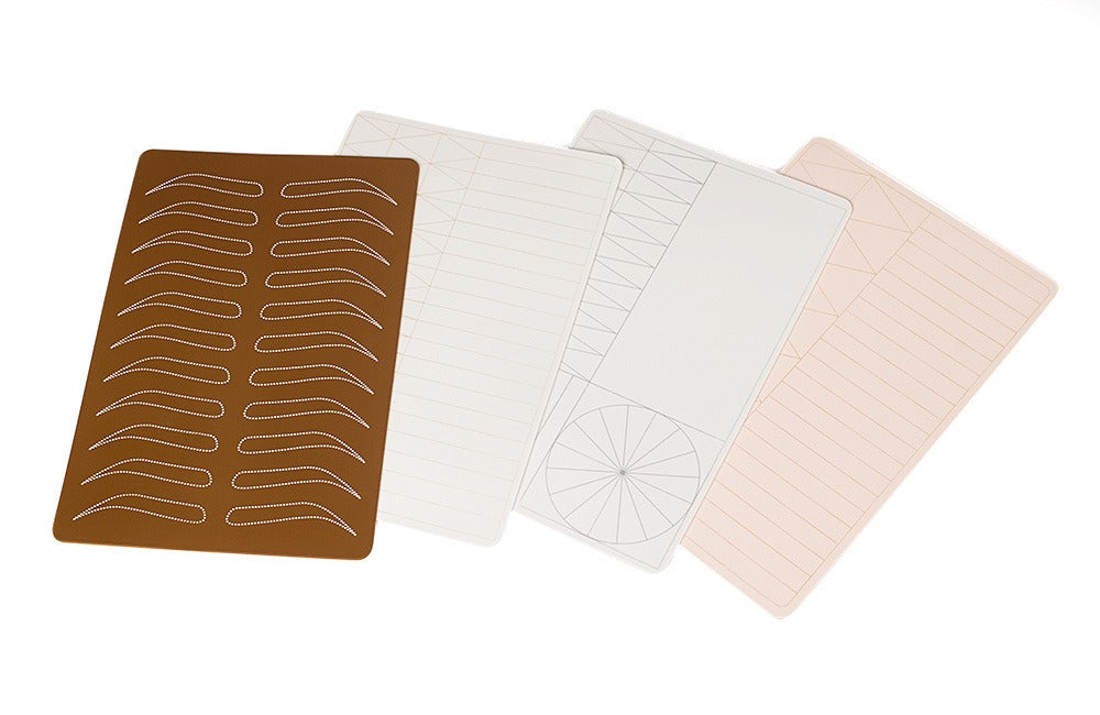 Double-Sided Multi-Functional Silicone PMU Practice Skin – Eyebrow, Lip & Linework Training Pad