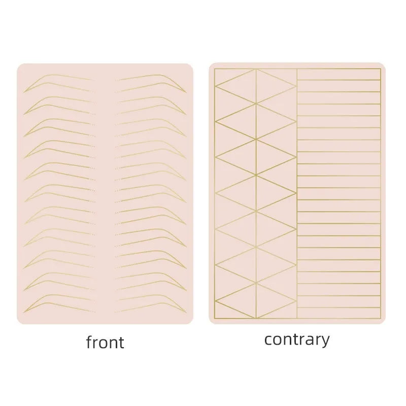 Double-Sided Multi-Functional Silicone PMU Practice Skin – Eyebrow, Lip & Linework Training Pad