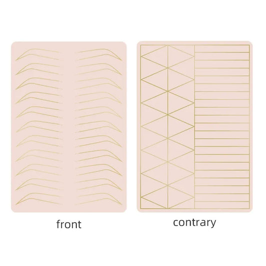 Double-Sided Multi-Functional Silicone PMU Practice Skin – Eyebrow, Lip & Linework Training Pad