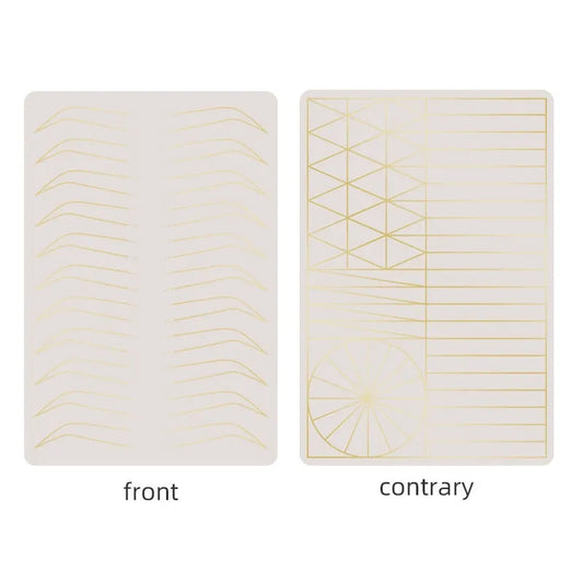 Double-Sided Multi-Functional Silicone PMU Practice Skin – Eyebrow, Lip & Linework Training Pad