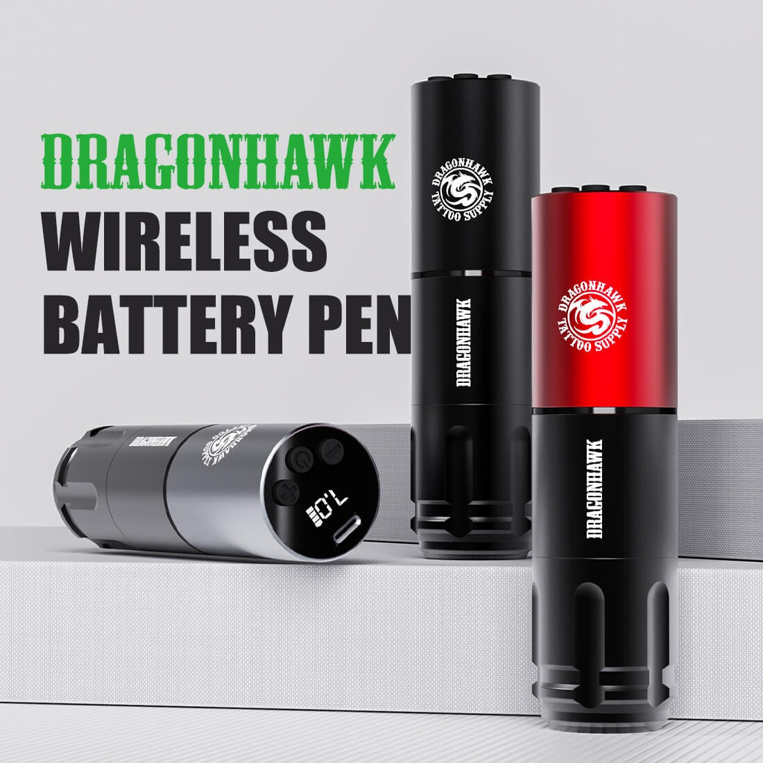 Dragonhawk A1 Wireless Tattoo Pen Machine Starter Kit | 3.5mm Stroke Professional Tattoo Machine Bundle