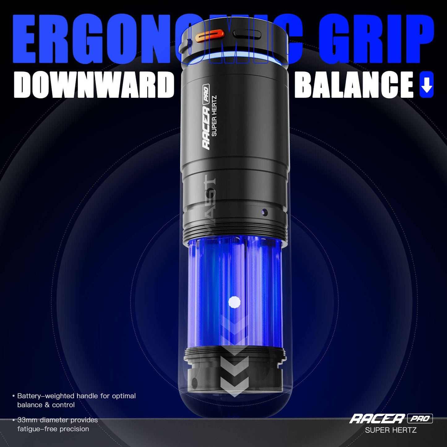 Dragonhawk Mast Racer Pro – Wireless Tattoo Pen Machine | 4.2mm Stroke Length - Free Shipping