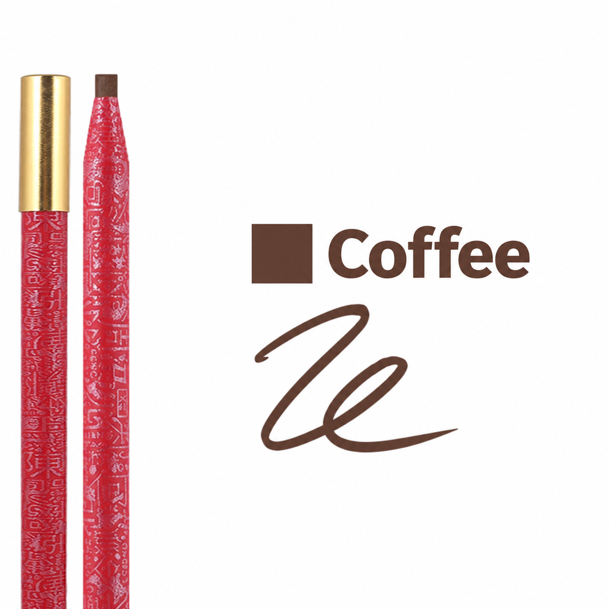 Professional Pull-String Hard-Core Eyebrow Pencil – Waterproof PMU Brow Mapping Pencil, 12PCS/Box