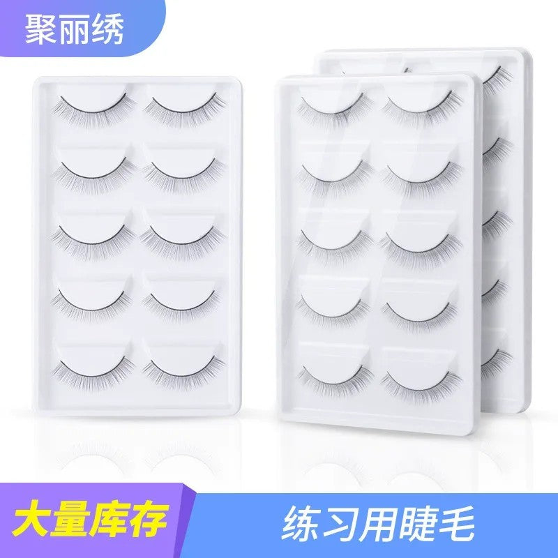 Eyelash Practice Set (5 Pairs) – Perfect for PMU and Makeup Training