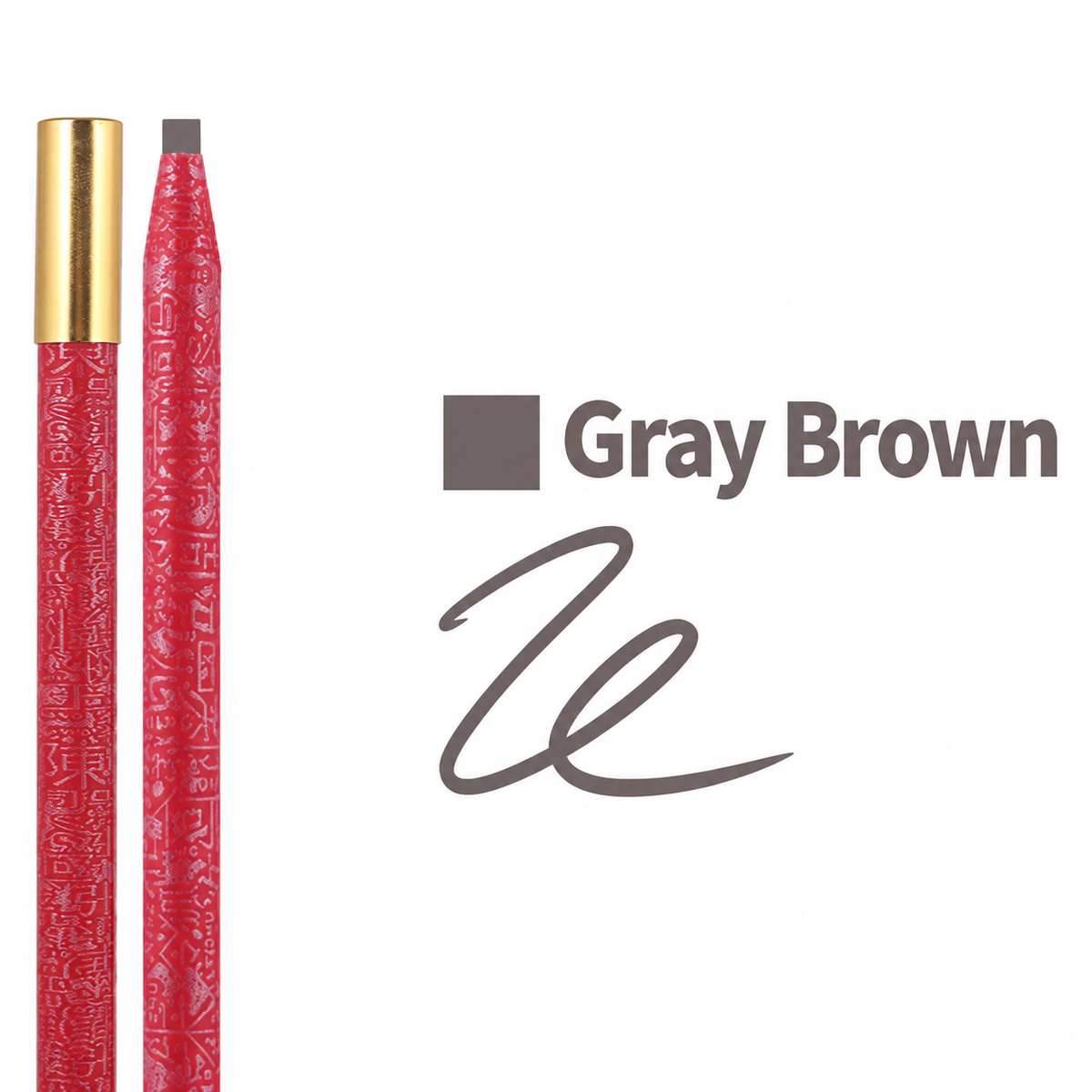 Professional Pull-String Hard-Core Eyebrow Pencil – Waterproof PMU Brow Mapping Pencil, 12PCS/Box