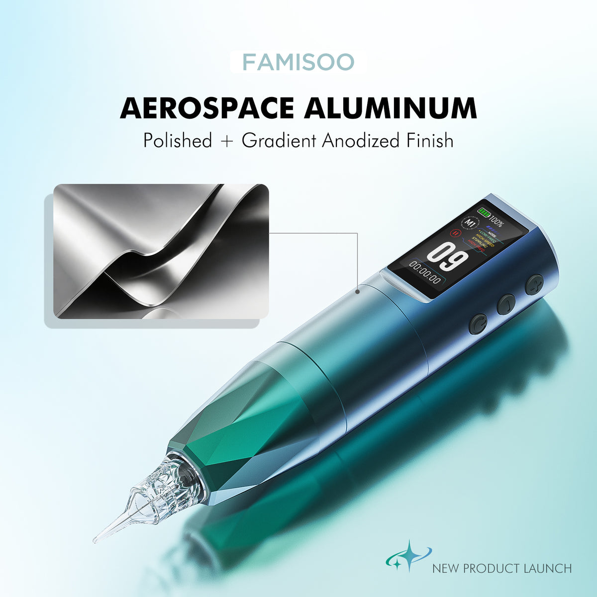 FAMISOO XV611 AURORA Wireless Multi-Frequency PMU Machine – 4 Smart Modes, 3.5mm Stroke