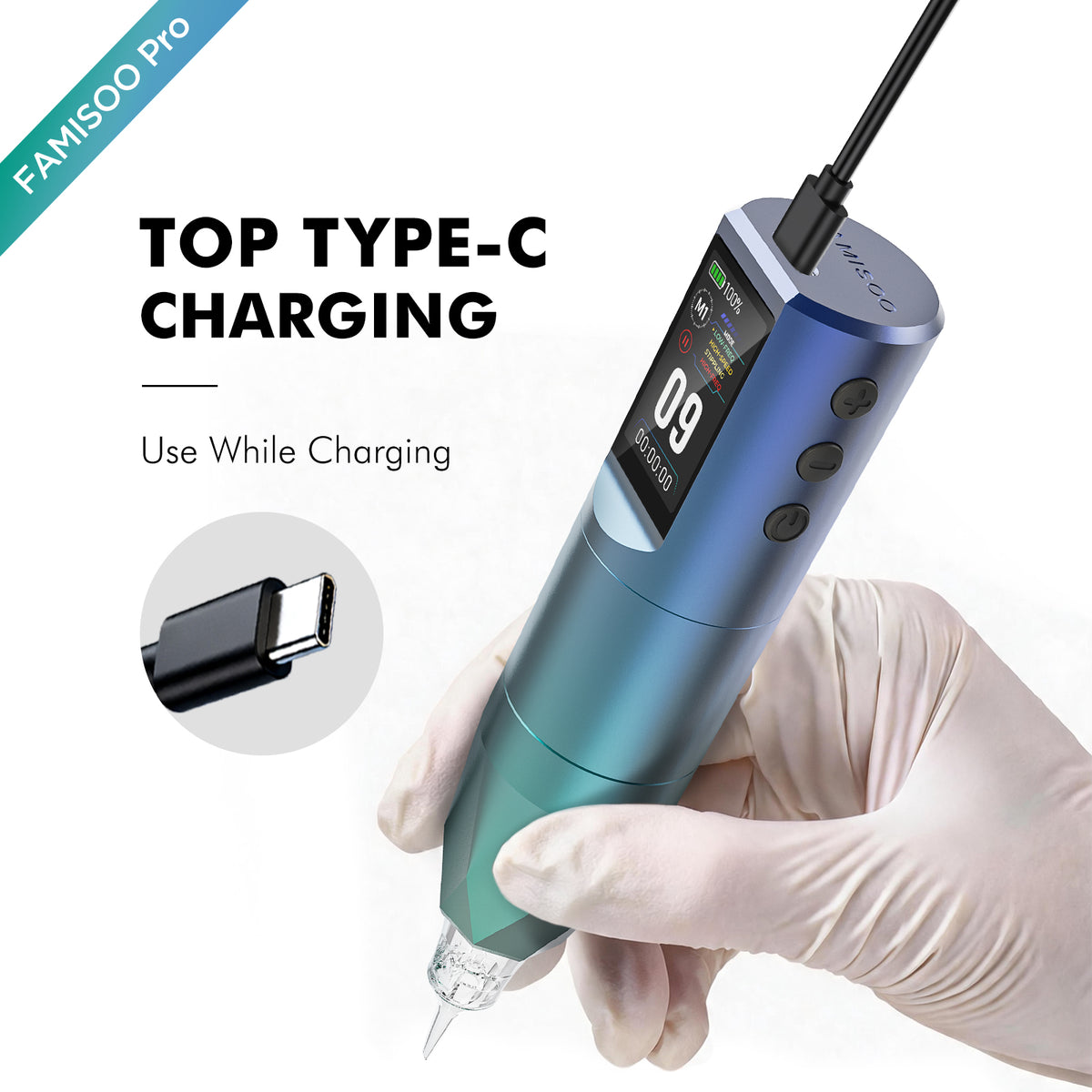 FAMISOO XV611 AURORA Wireless Multi-Frequency PMU Machine – 4 Smart Modes, 3.5mm Stroke
