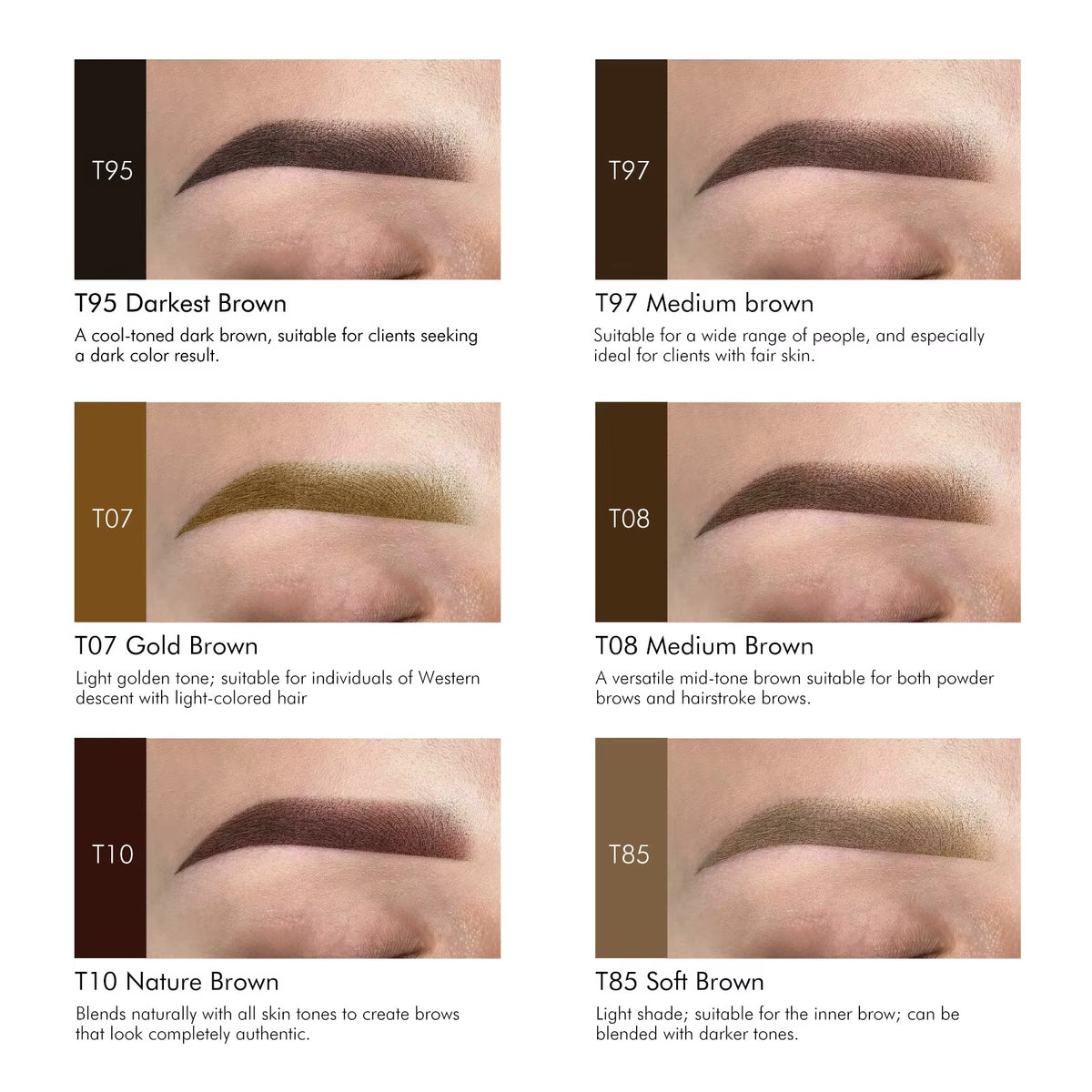 FAMISOO® LUXE Rose Professional PMU Pigment 15ml – Liquid & Cream Colors for Brows, Lips & Eyeliner