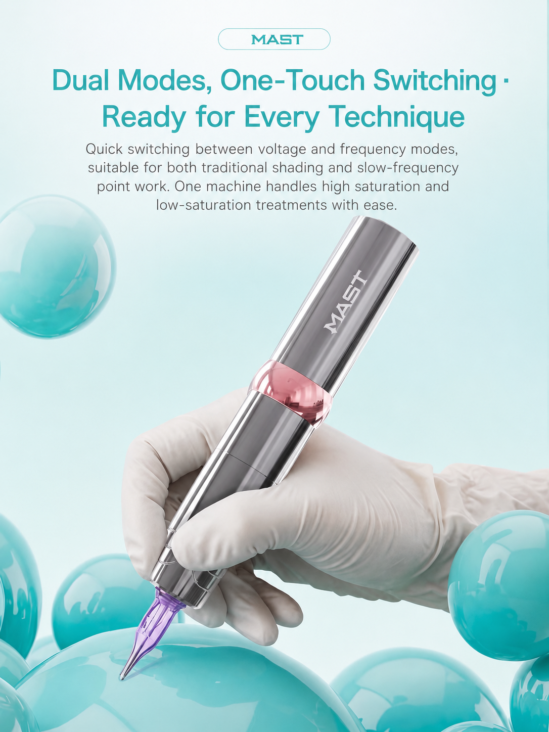 Mast P10 Pro Wireless PMU Machine – Professional Brushless Wireless Tattoo & Permanent Makeup Pen