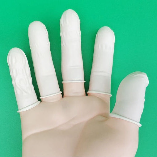 Disposable Latex Finger Cots – Powder-Free & Anti-Static Protection