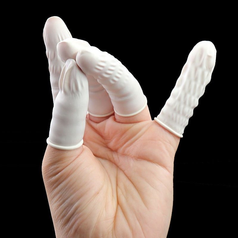 Disposable Latex Finger Cots – Powder-Free & Anti-Static Protection