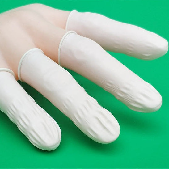 Disposable Latex Finger Cots – Powder-Free & Anti-Static Protection