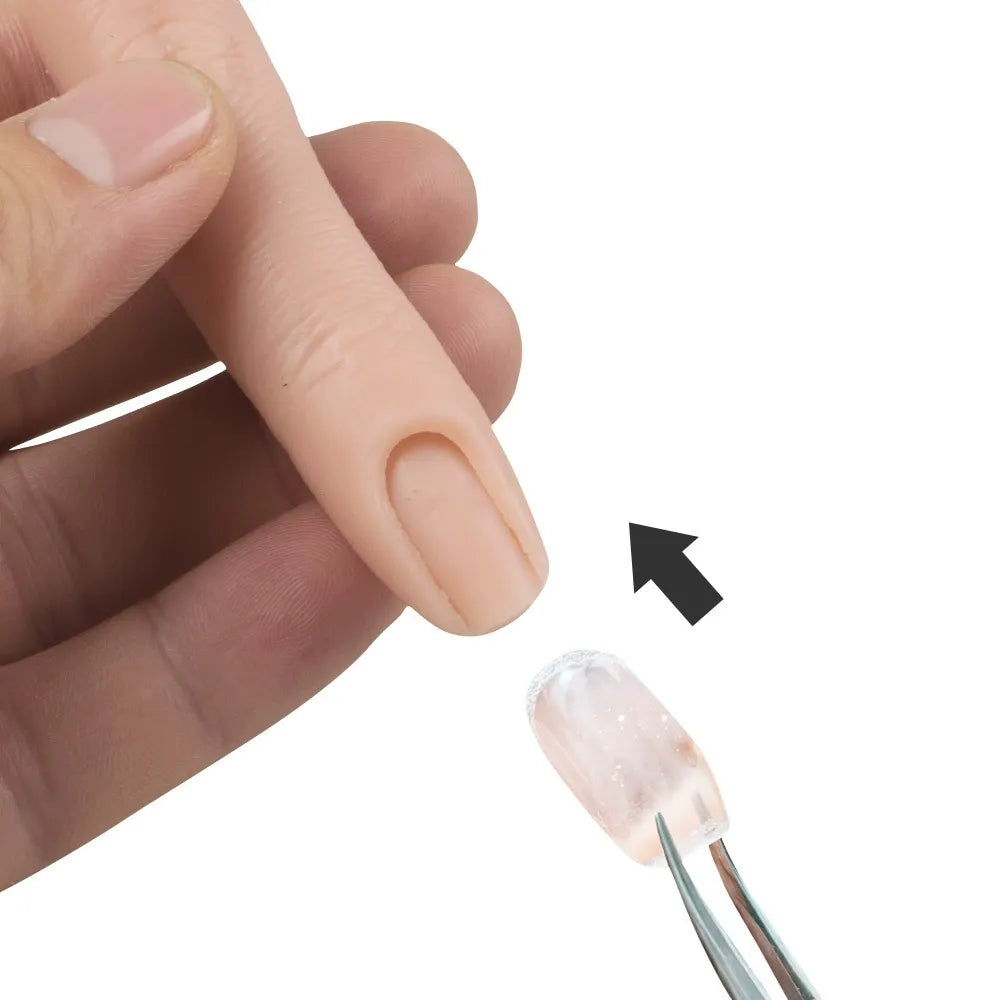 Flexible Silicone Nail Practice Finger – Bendable Manicure Training Finger Model