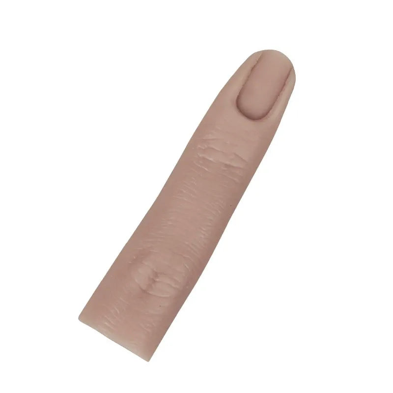 Flexible Silicone Nail Practice Finger – Bendable Manicure Training Finger Model