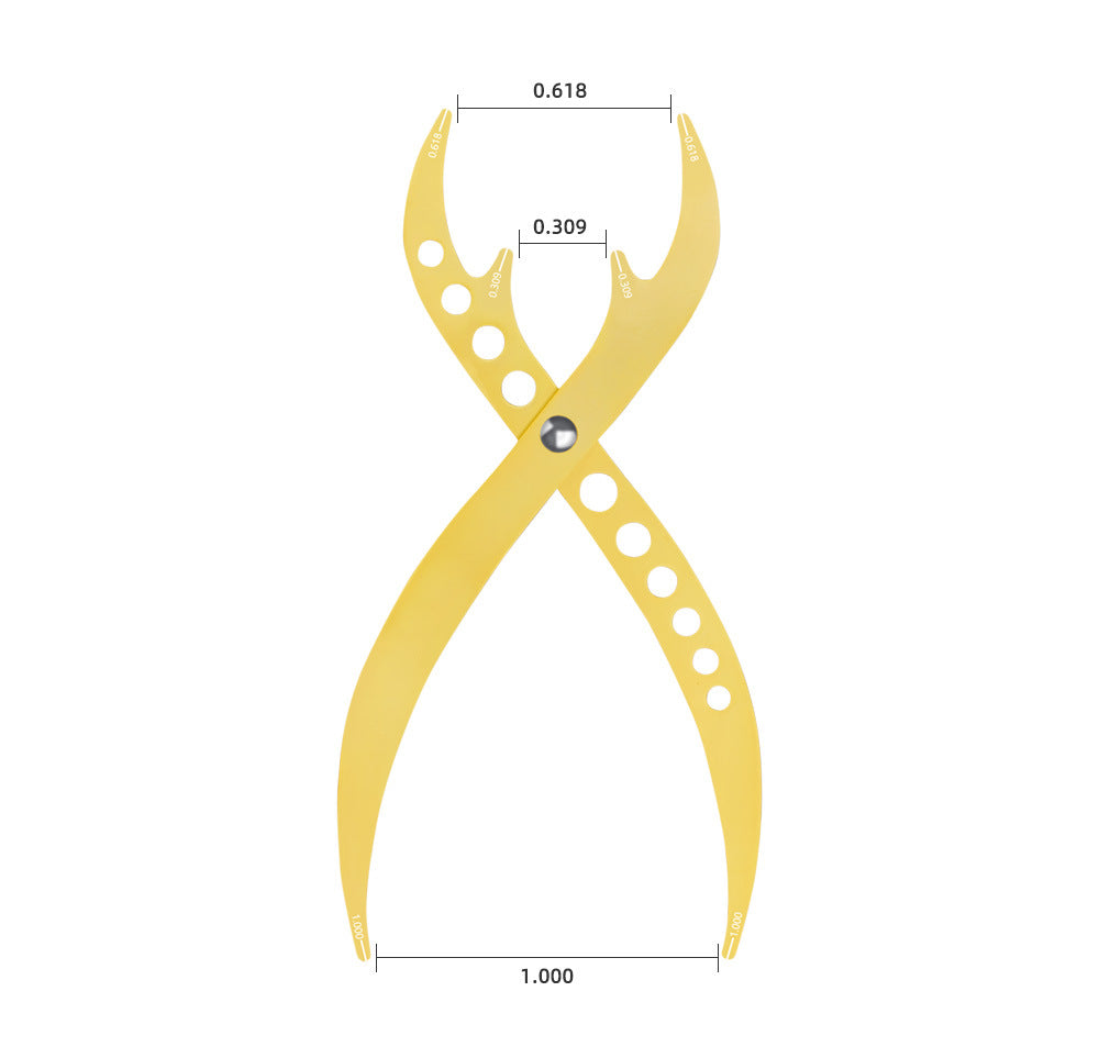 Golden Ratio Eyebrow Divider 2.0 – Measurement Tool for PMU and Brow Design