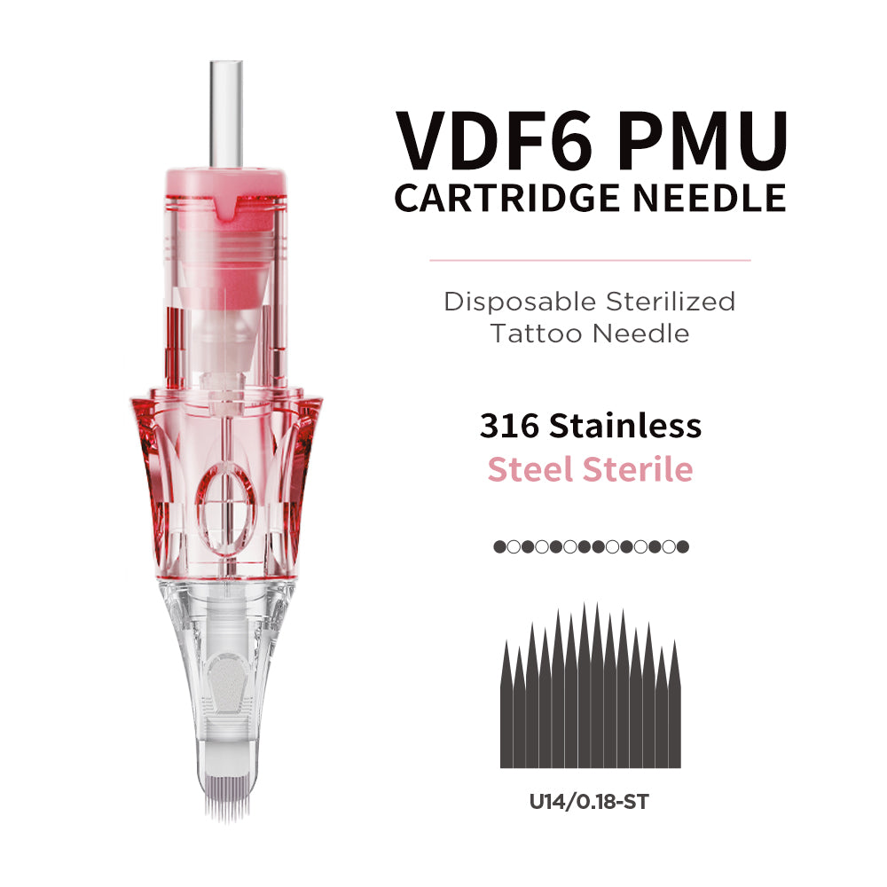 V6 Pink & Transparent Needle Cartridge – Standard Model