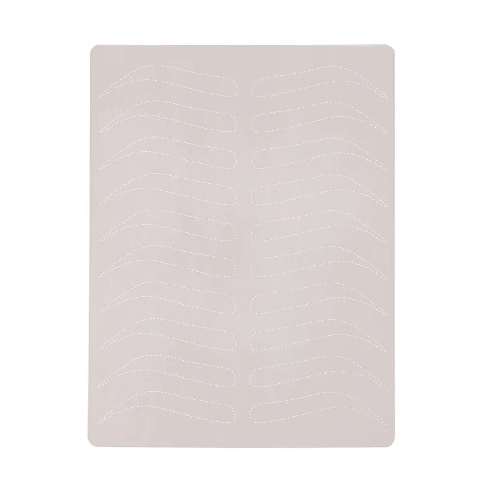 Inkless Practice Skin with White Dotted Line Eyebrows
