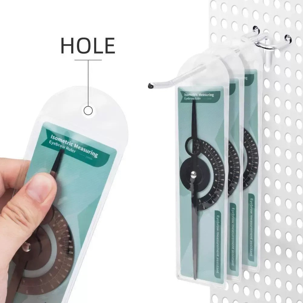 Isometric Brow Mapping Ruler – Precision Measuring Tool for PMU & Microblading Artists