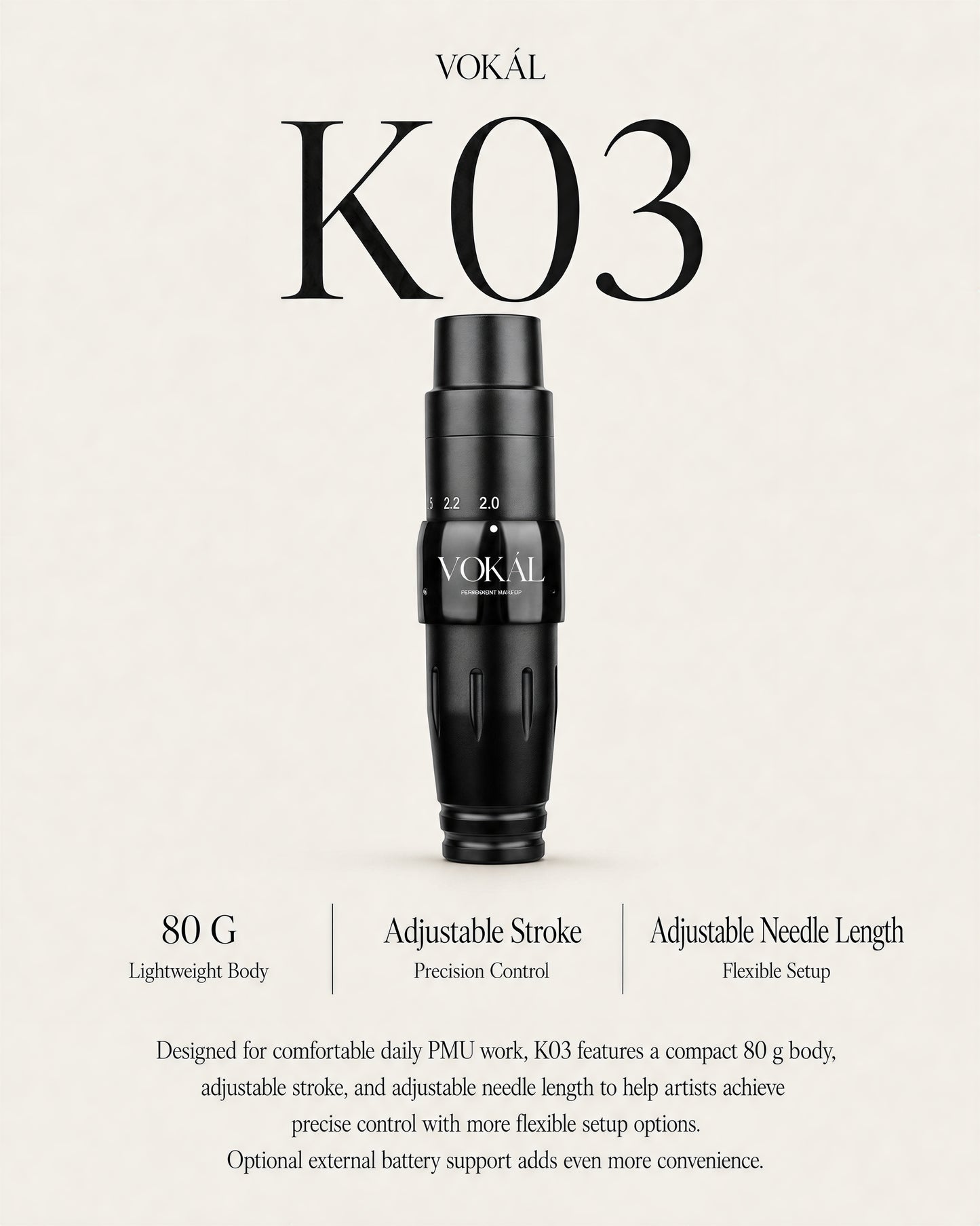 VOKÁL PMU MACHINE V01 — Professional Brushless Device