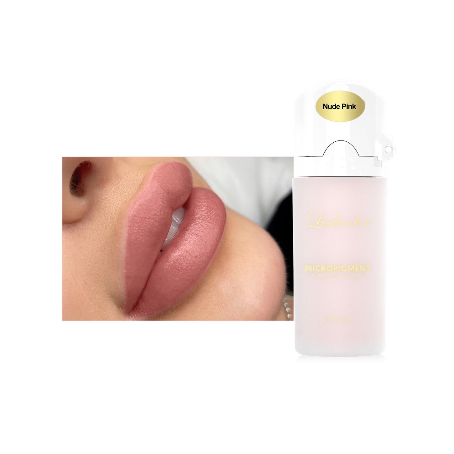 Lushcolor Nude Pink (C3) – Soft Cool-Toned Nude Pink PMU Pigment | 12ml