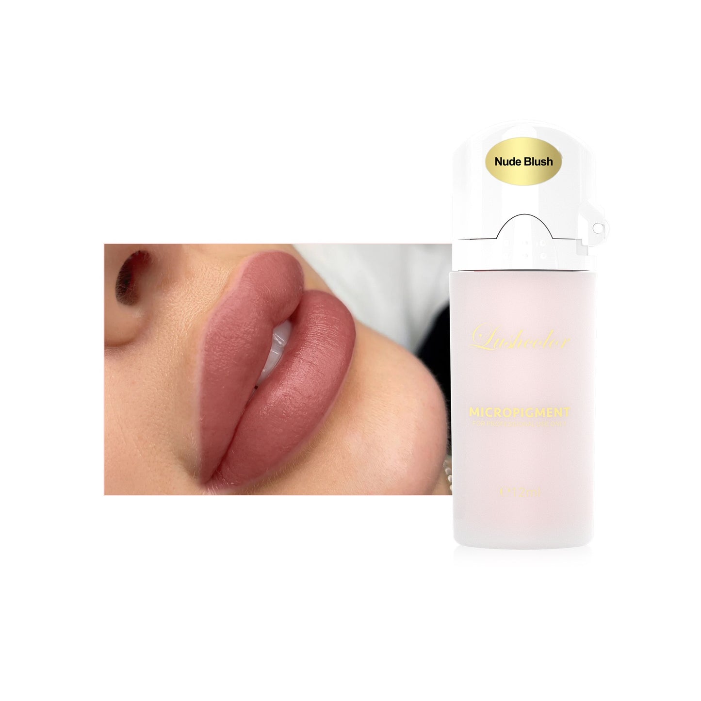 Lushcolor Nude Blush – Soft Cool-Toned Nude Pink PMU Pigment | 12ml