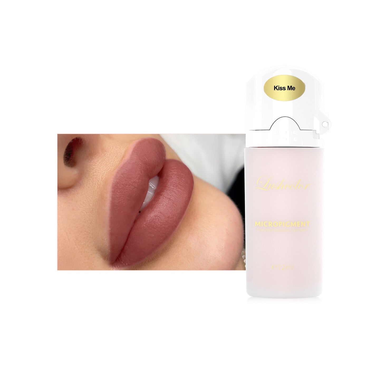 Lushcolor Kiss Me – Romantic Rose Red PMU Lip Pigment | 12ml