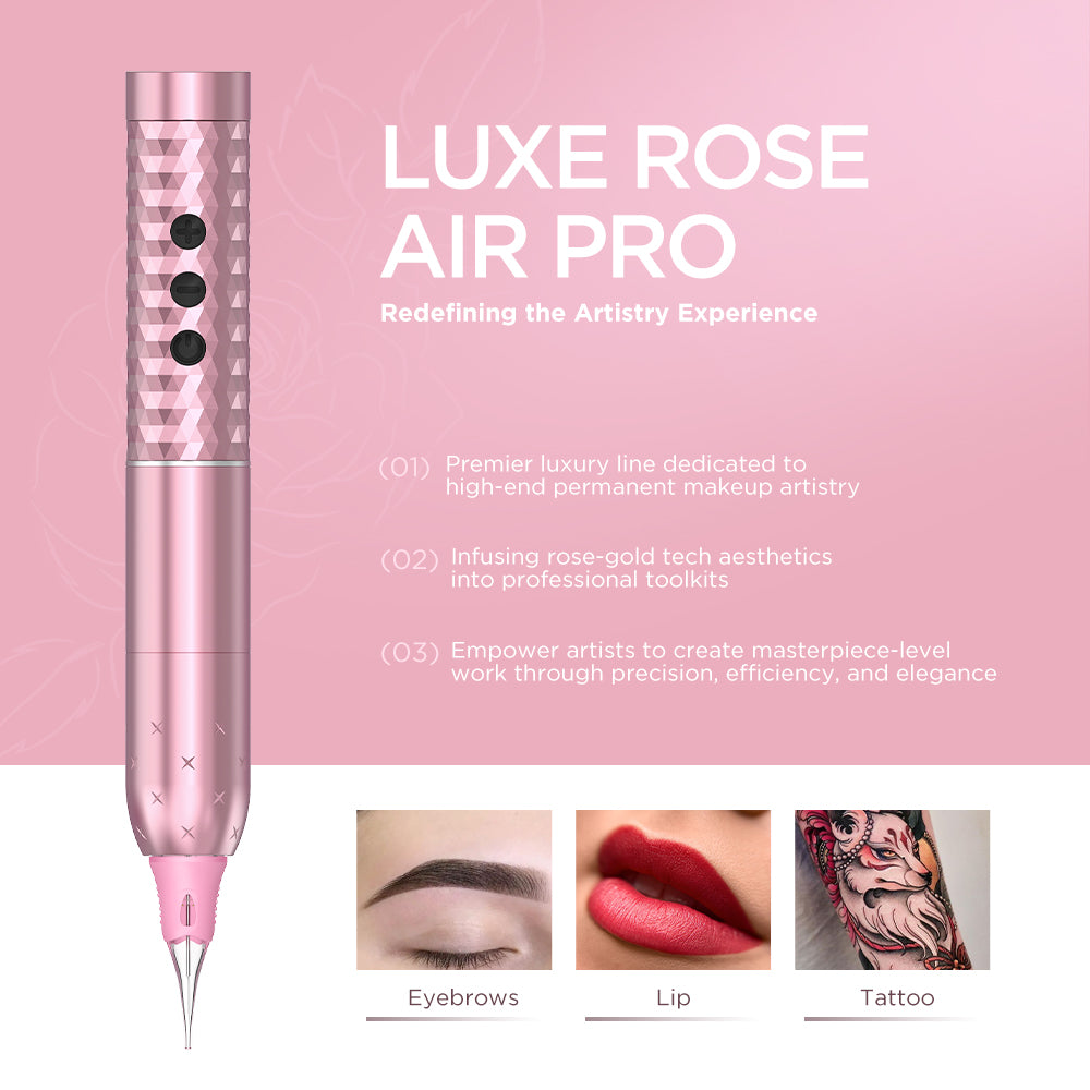 Luxe Rose Air Pro – Wireless PMU Machine