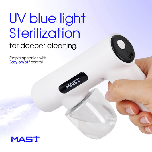MAST Mini Disinfection Spray Gun | Portable UV Blue Light Cleaning Spray Tool for Tattoo Studio & Professional Workspaces