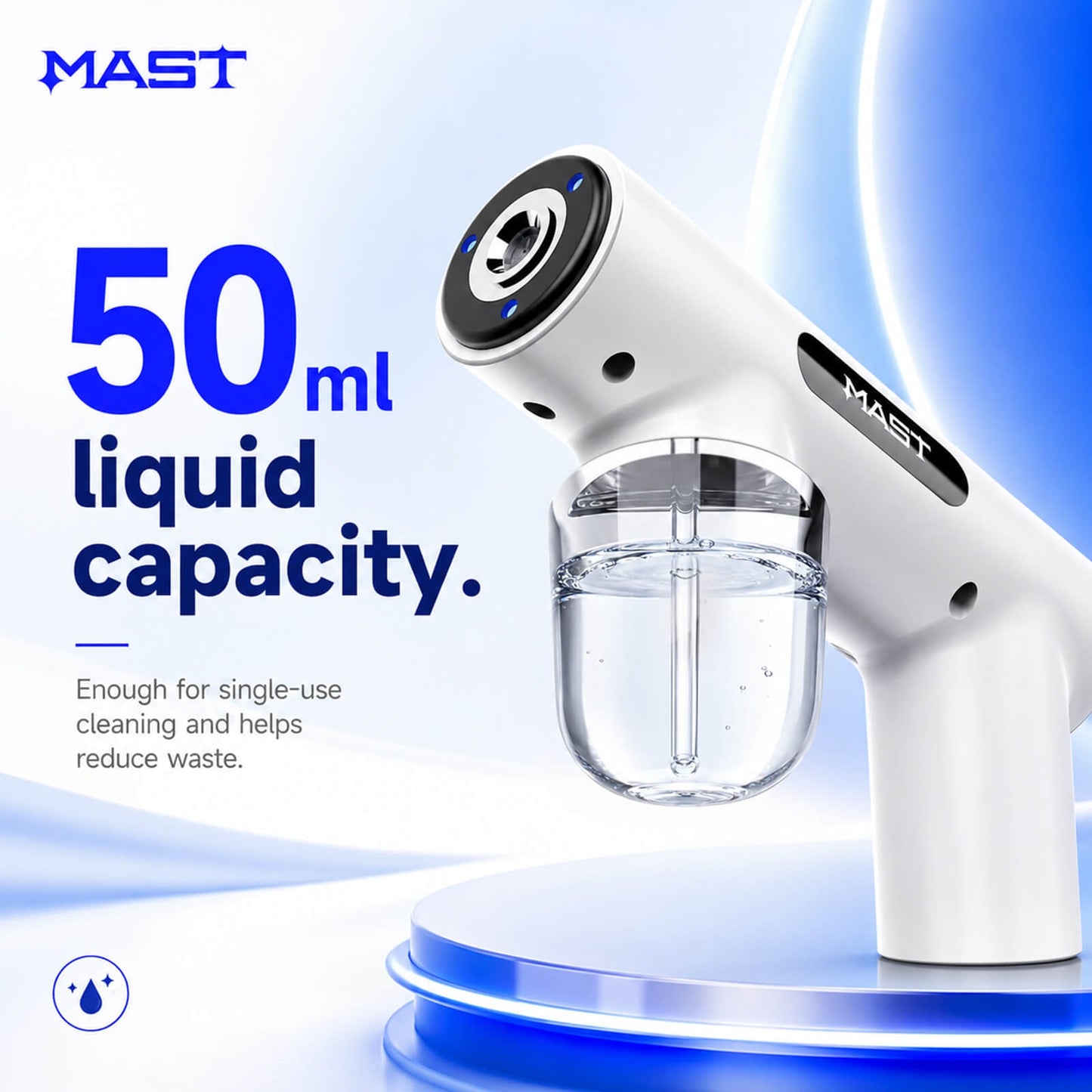MAST Mini Disinfection Spray Gun | Portable UV Blue Light Cleaning Spray Tool for Tattoo Studio & Professional Workspaces