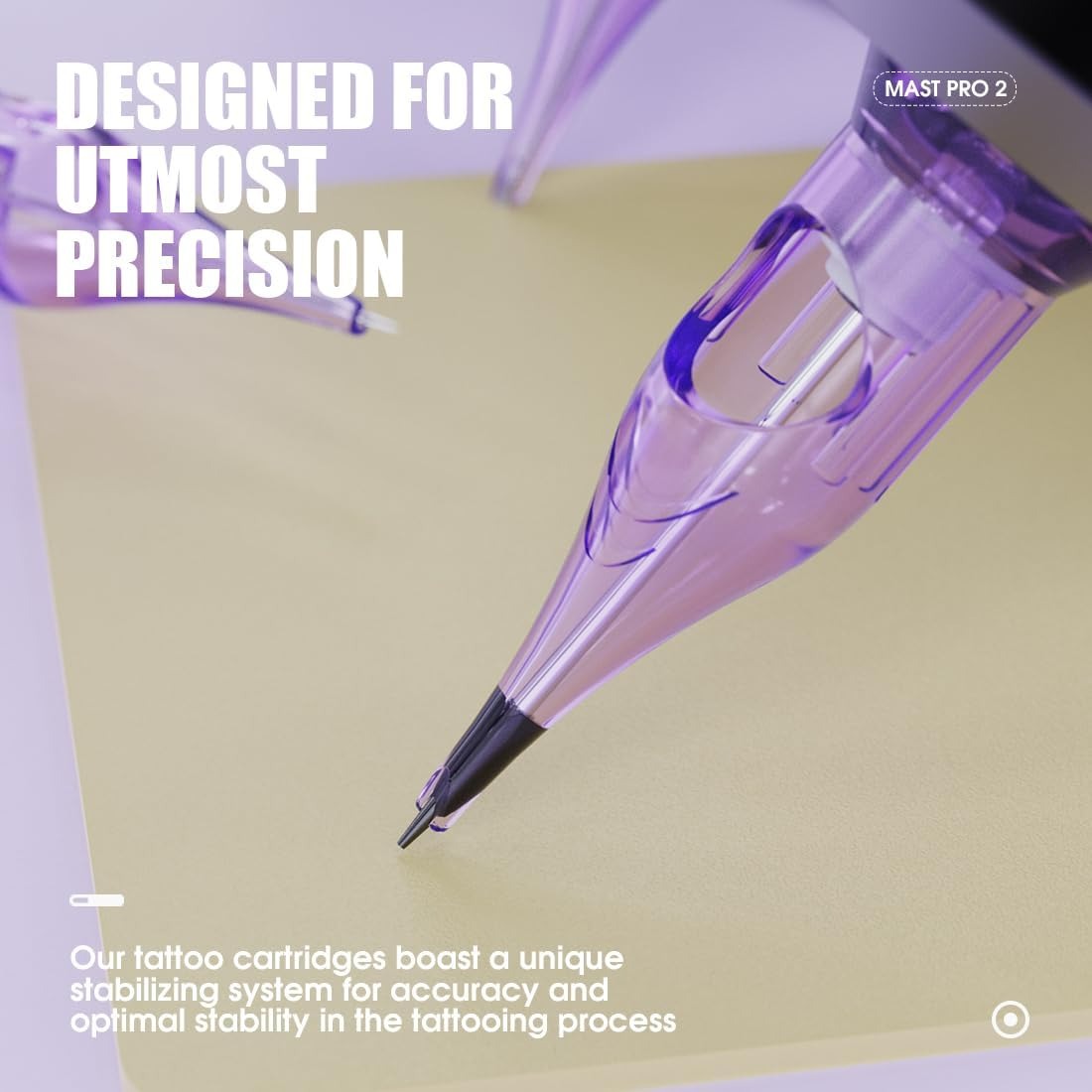 MAST Pro 2 Textured Tattoo Needle Cartridges | Premium Textured Pin Cartridge Needles for Better Ink Flow & Consistent Tattoo Performance