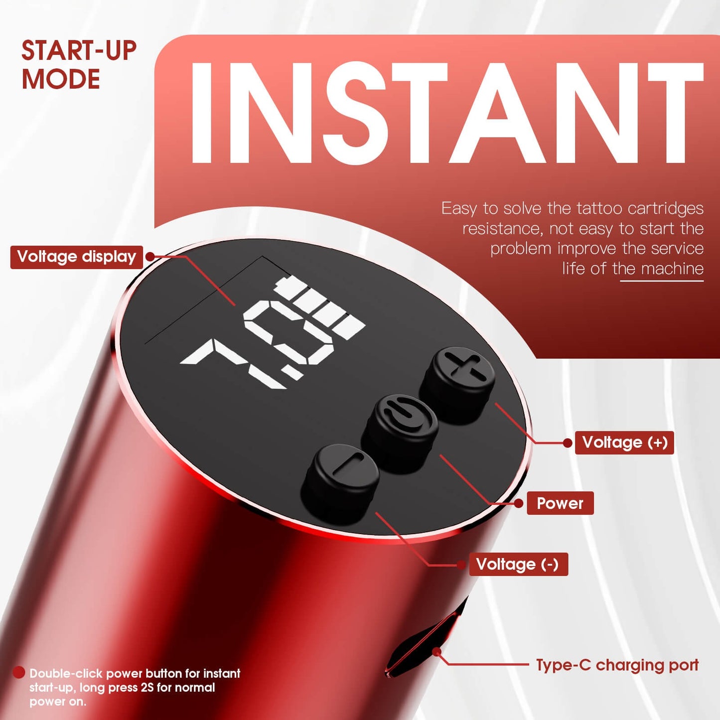 Mast P10 Pro Wireless Tattoo Machine Pen 3.0MM Stroke Starter Kit