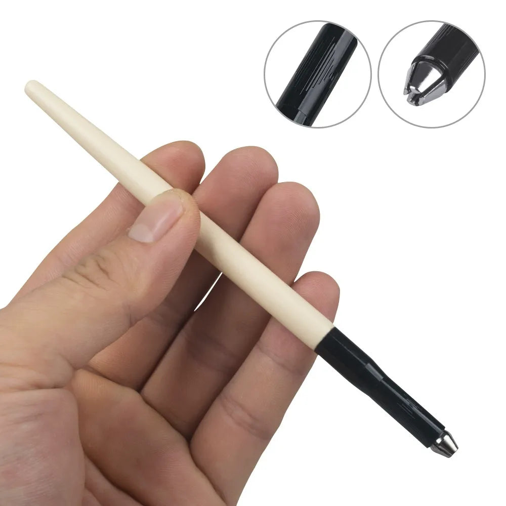 Matte Wooden Microblading Pen – Precision Hand Tool for Eyebrow Shading & Hairstroke Design