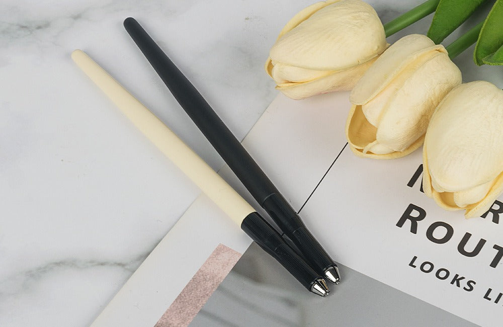 Matte Wooden Microblading Pen – Precision Hand Tool for Eyebrow Shading & Hairstroke Design