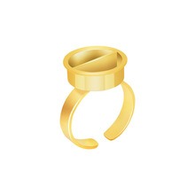 Metal Pigment Ring Cups – Rose Gold, Gold & Silver PMU Ink Holders