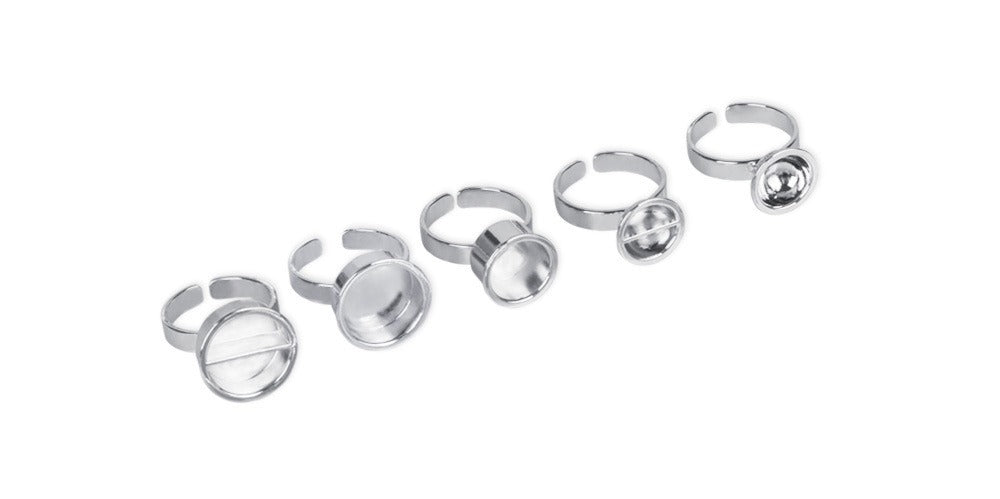 Metal Pigment Ring Cups – Rose Gold, Gold & Silver PMU Ink Holders
