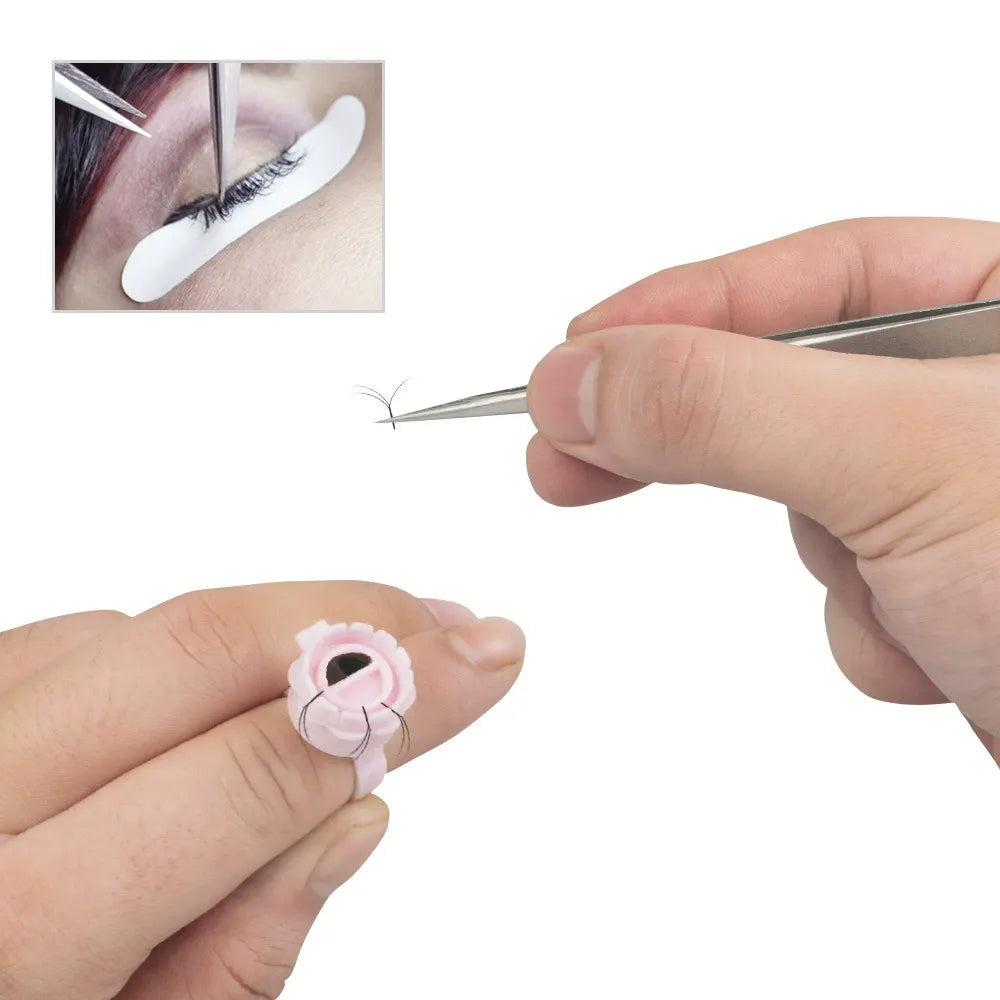Multi-Function Flip-Lid Pigment Ring Cups – Divided PMU Ink Cups for Microblading, Tattoo & Beauty