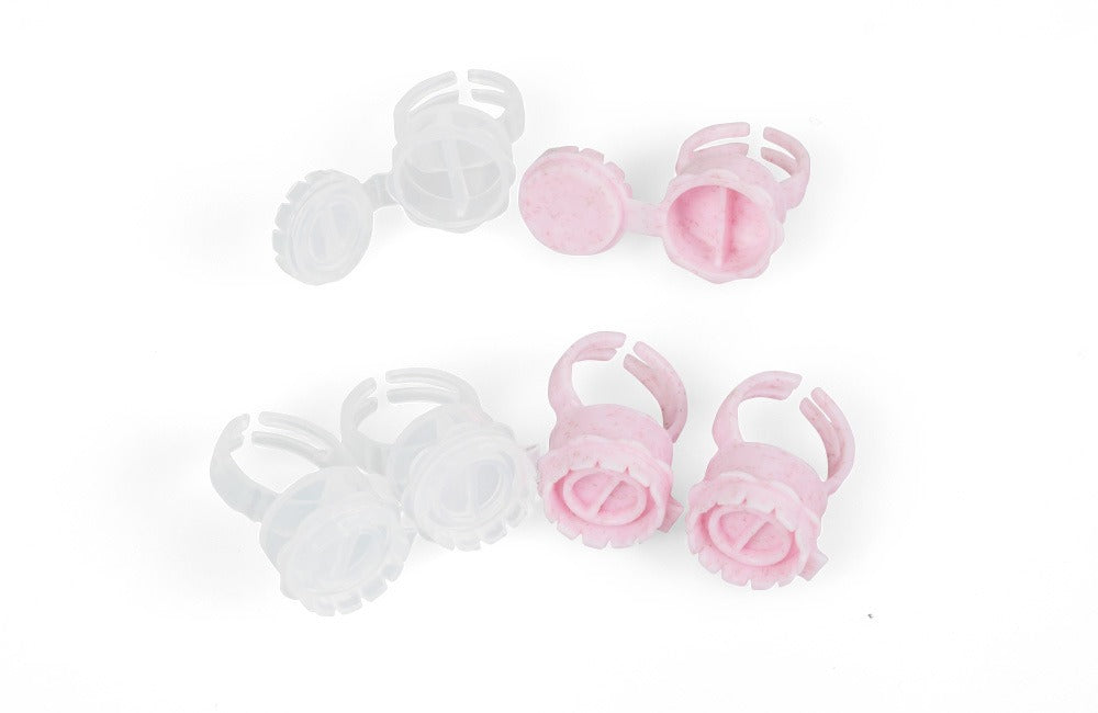 Multi-Function Flip-Lid Pigment Ring Cups – Divided PMU Ink Cups for Microblading, Tattoo & Beauty
