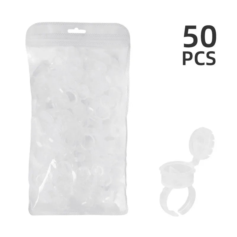 Multi-Function Flip-Lid Pigment Ring Cups – Divided PMU Ink Cups for Microblading, Tattoo & Beauty
