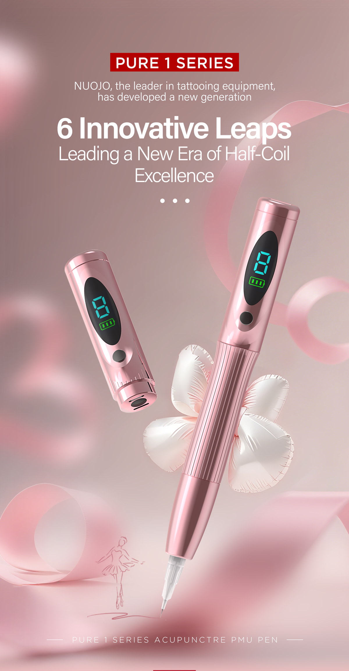NUOJO PURE1 P113 Ballet Wireless PMU Machine – 2.0mm Stroke