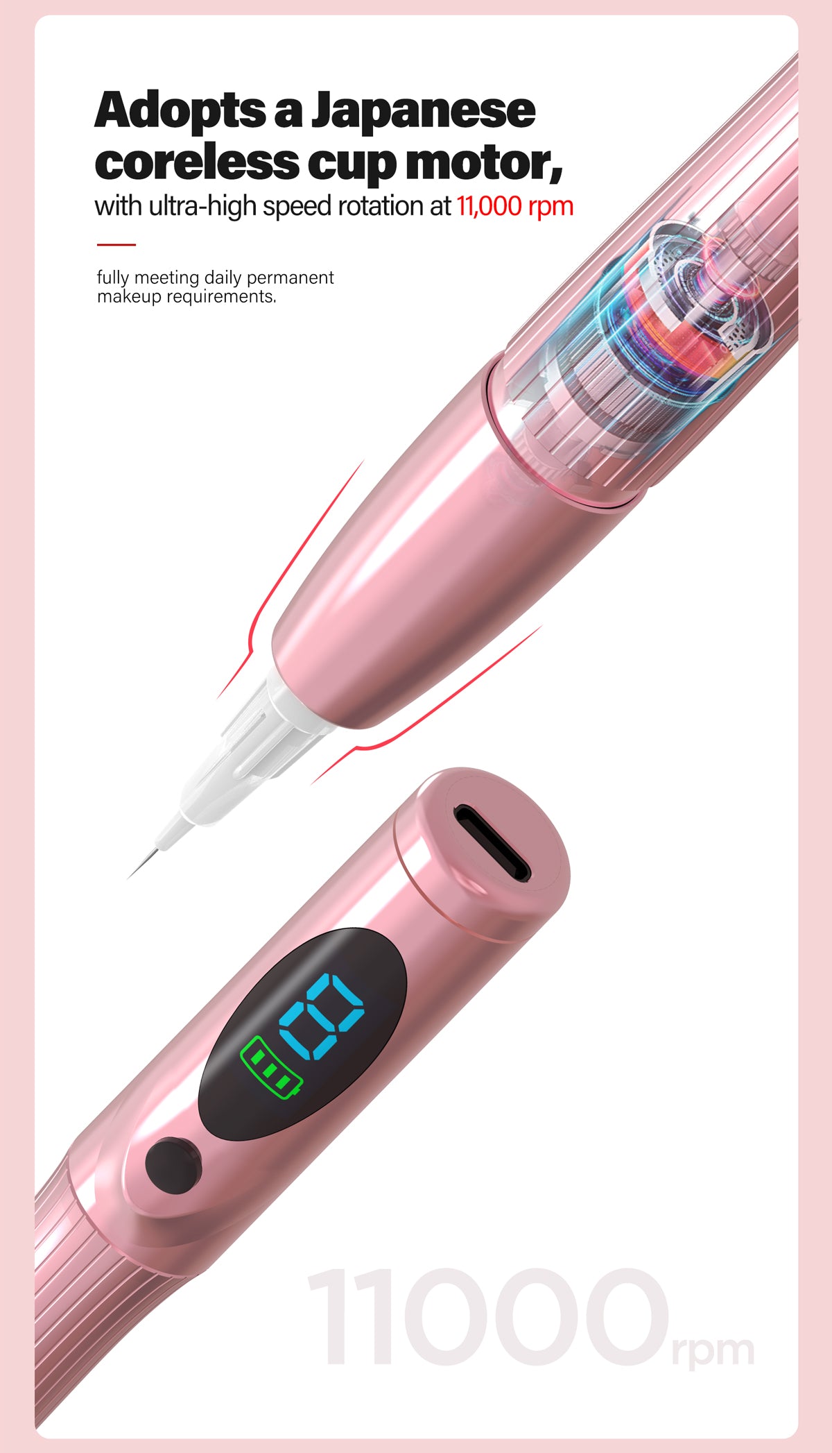 NUOJO PURE1 P113 Ballet Wireless PMU Machine – 2.0mm Stroke