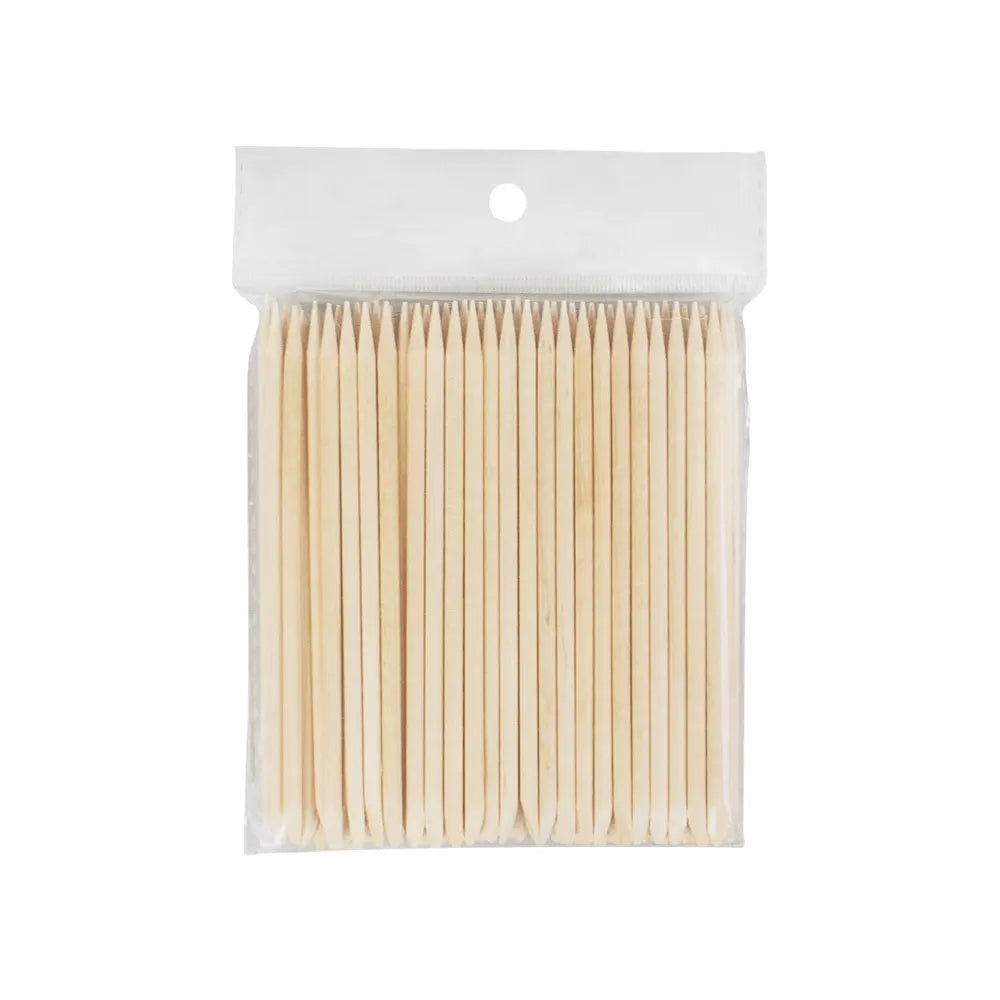 Nail & Cuticle Wooden Stick Set | About 100PCS Disposable Manicure Bamboo Sticks