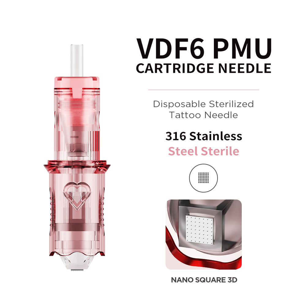 V6 Pink & Transparent Needle Cartridge – Standard Model