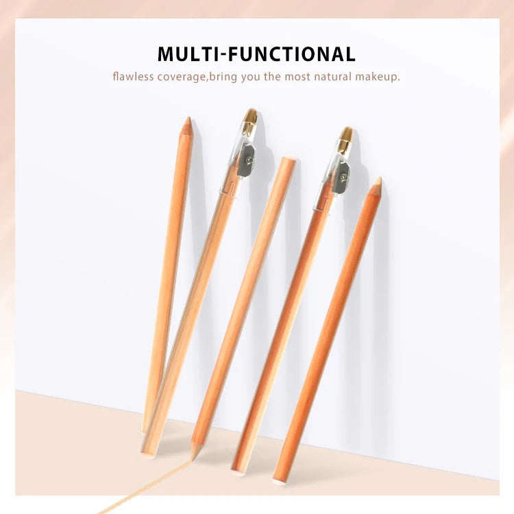 PMU Concealer Pen Brow & Lip Corrector Pencil with Built-in Sharpener Cap